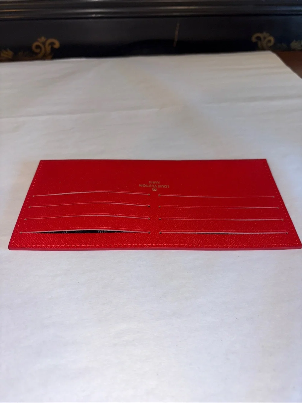 LV Louis Vuitton Paris Red Card Holder